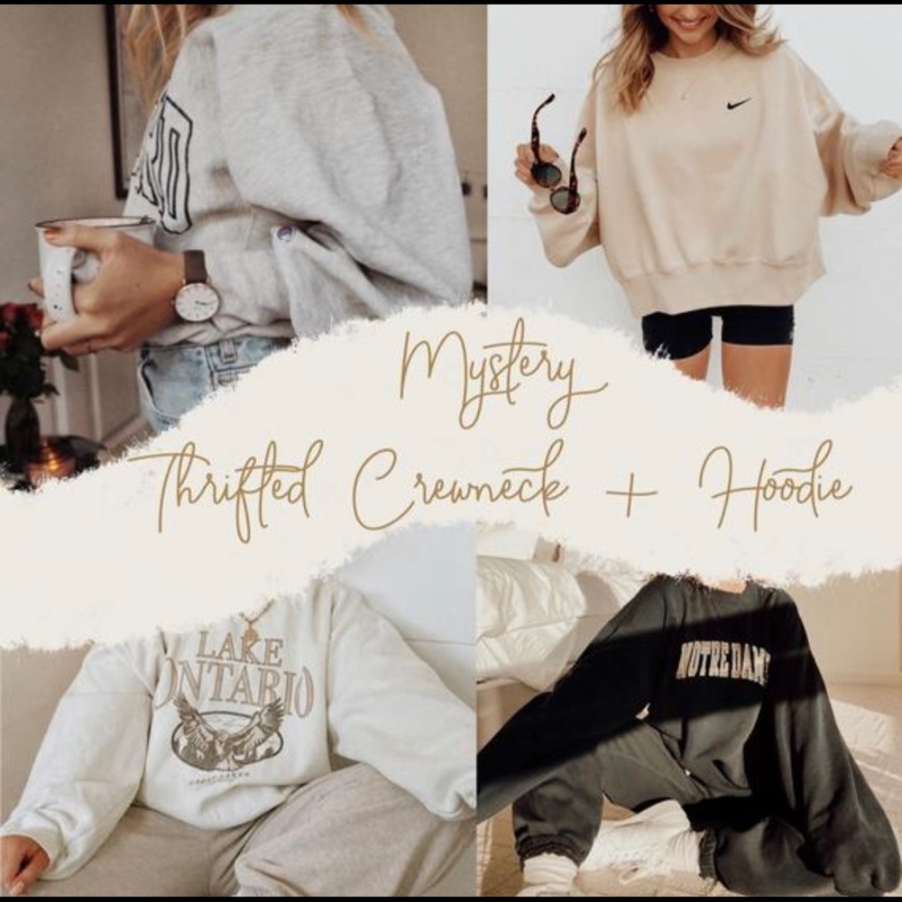 Mystery Thrifted Crewneck/ Hoodie